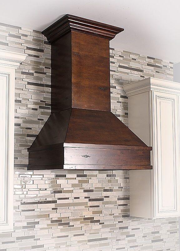 ZLINE 30 Wooden Wall Mount Range Hood in Walnut & Hamilton