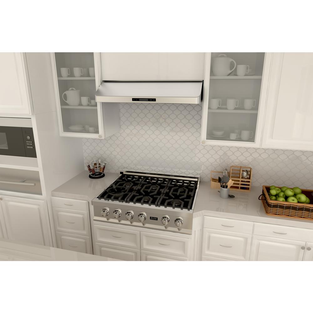 ZLINE 30 280 CFM Under Cabinet Range Hood, Stainless Steel, Hardwired Power, (615-30)